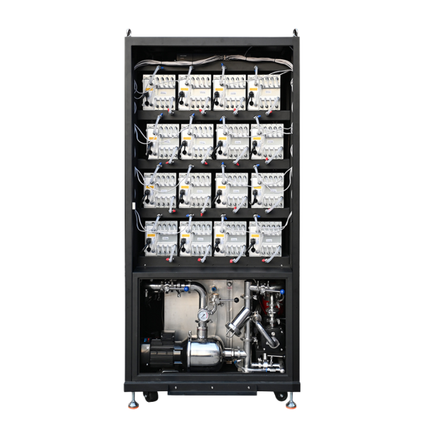 16-Seat Water-Cooled Rack for Antminer with Simple CDU